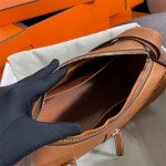 Private custom-made pure hand-sewn NouveauBoby shoulder bag, togo leather messenger bag, camera bag